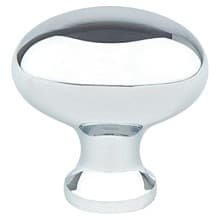 1-3/16" Valencia Oval Knob, Polished Chrome