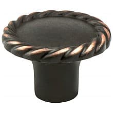 1-3/8" Maestro Classic Twisted Rope Knob, Verona Bronze