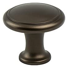 1-1/8" Adagio Round Knob, Oil-Rubbed Bronze