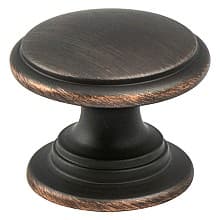 1-3/16" Vibrato Round Knob, Verona Bronze