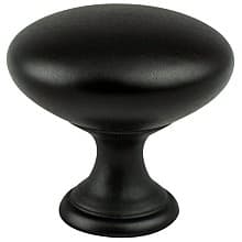 1-1/8" Advantage-1 Round Knob, Matte Black