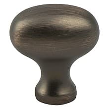 34mm Advantage Plus-3 Oval Knob, Verona Bronze, 1-5/16" Length