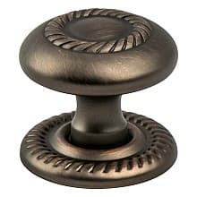 1-1/4" Advantage Plus-4 Roped Knob, Verona Bronze, 1-1/4" Length