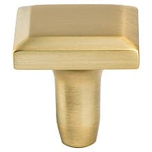 1-3/16" Metro Square Knob, Modern Brushed Gold