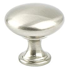 1-3/16" Reprise Round Knob, Brushed Nickel