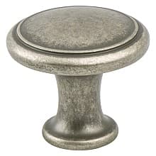 1-1/8" American Classics Ringed Knob, Weathered Nickel