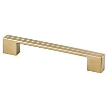 160mm Skyline Bar Pull, Modern Brushed Gold, 6-11/16" Length