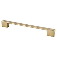 224mm Skyline Bar Pull, Modern Brushed Gold, 9-1/4" Length