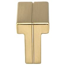 1-3/8" Skyline T-Knob, Modern Brushed Gold