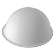 7.5mm Nylon Door Bumpers, Clear, Hemispherical, 75 per Sheet