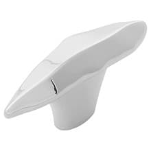 2-1/8" x 5/8" Willow Cabinet Knob, Polished Nickel