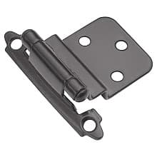 3/8" Inset Surface Face Mount Hinge, Self-Close