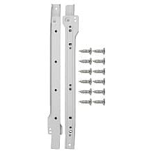 22" Drawer Slide Side Mount 3/4 Extension, White