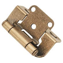 1/2" Overlay Semi-Concealed Wrap Hinge, Face Frame, Self-Close