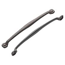 18" Refined Rustic Cabinet Pull, Rustic Iron