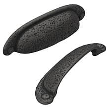 3" Refined Rustic Cup Pull (10/Box)