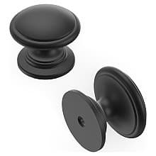 1-1/4" Williamsburg Cabinet Pull, Matte Black