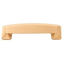 3" Bridges Cup Pull, Brushed Golden Brass (10/Box)