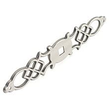 5-1/2" Manor House Cabinet Backplate, Silver Stone (Box/10)
