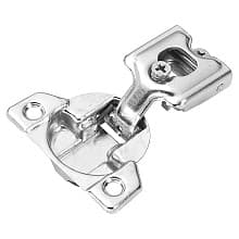 3/4" Overlay Concealed Hinge, Face Frame, Self-Close, Polished Nickel