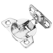 1-3/8" Overlay Concealed Hinge, Face Frame, Self-Close, Polished Nickel
