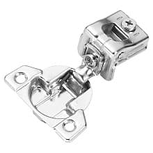 1-1/4" Overlay Concealed Hinge, Face Frame, Self-Close, Polished Nickel