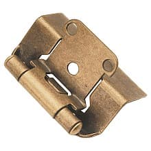 1/2" Overlay Semi-Concealed Full Wrap Hinge, Face Frame, Self-Close