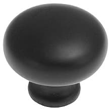 1-1/4" Cottage Cabinet Knob, Matte Black