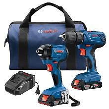 18 V Lithium-Ion 2-Tool Cordless Combo Kit, 1400lb Torque