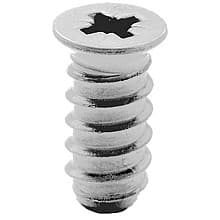 #5 x 14.5mm Flat Head Euro Screw, Pozi Drive Coarse Thread and Blunt Point, Zinc, Box of Thousand by Blum