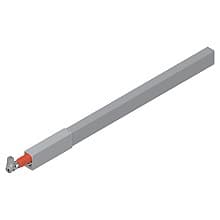 Tandembox Right-Hand Longside Gallery Rail for Deep Drawer, White Aluminum, 400mm
