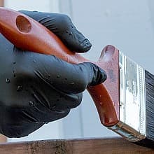 Nitrile Powder Free Gloves, Black, 6mil (100/Box)
