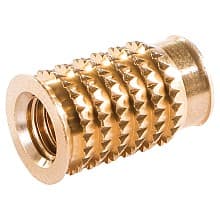 Cabineo M6 x 15.3mm Insert Nut, Brass (100/Box)