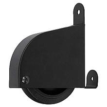 Contemporary Ladder Wheel Assembly for Library Ladders with Brake, Black