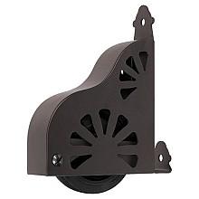 Standard Ladder Wheel Assembly for Library Ladders with Brake, Oil Rubbed Bronze