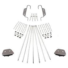 Ladder Hardware Kit for 16" Wide Library Ladder