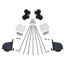 Contemporary Rolling Hardware Kit with Break for 20" Wide Library Ladder