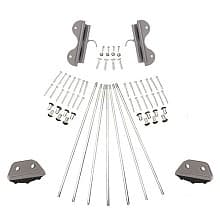 Ladder Hardware Kit for 16" Wide Library Ladder