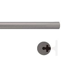 48" Extension Rail for Rolling Library Ladder, Satin Nickel Finish