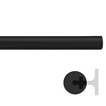 72" Extension Rail for Rolling Library Ladder, Black Finish