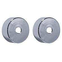 Rail End Cover Kit, Polished Chrome Finish