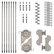 Rolling Hook Ladder Hardware Kit for 16" Wide Library Ladder