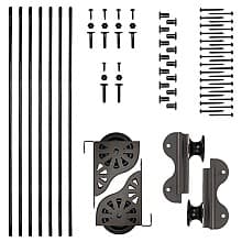 Rolling Hook Ladder Hardware Kit for 16" Wide Library Ladder
