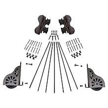 Swivel Rolling Hardware Kit for 16" Wide Library Ladder