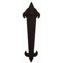 Fleur-Di-Lis Style non-Forged Strap with Roller for Rolling Barn Doors