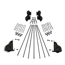 Hardware Kit with Brake for Rolling Library Ladders