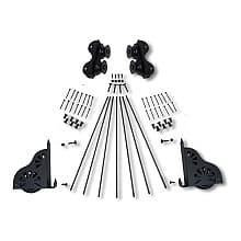 Hardware Kit with Brake for Rolling Library Ladders