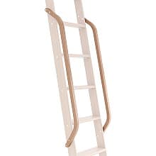 47" Wooden Handrail with Satin Nickel Bolt, Clear Coat Finish