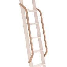 47" Wooden Handrail with Satin Brass Bolt, Clear Coat Finish