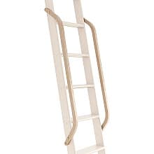 47" Wooden Handrail with Satin Brass Bolt, Unfinished